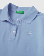 Short sleeve polo in organic cotton