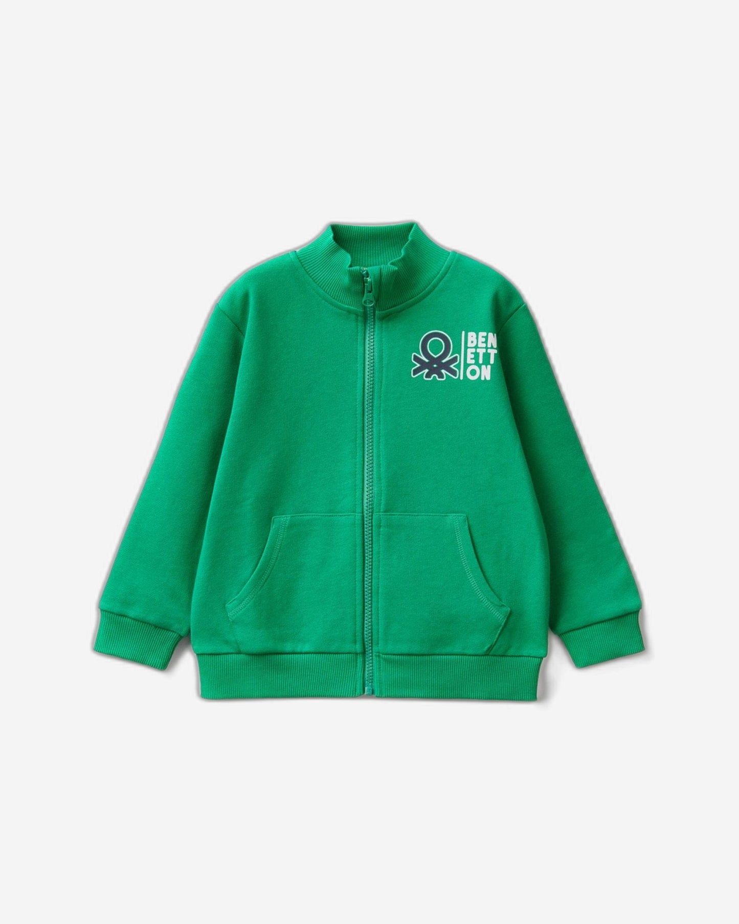 Sweatshirt in organic cotton with zip