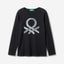 Long sleeve t-shirt with glitter print