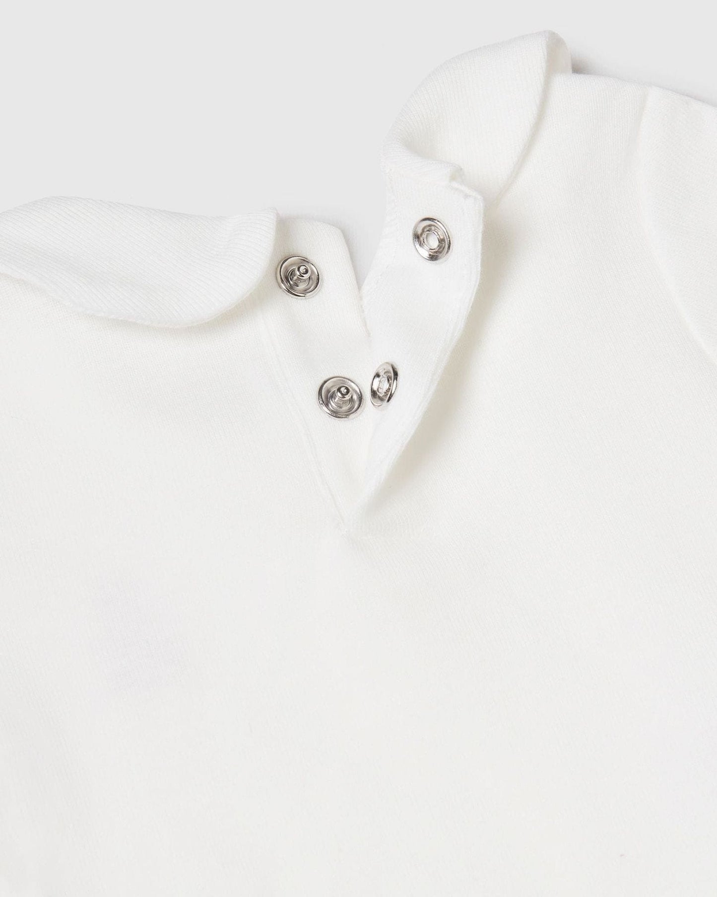 Onesie with collar in organic cotton