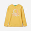 Long sleeve t-shirt with glitter print