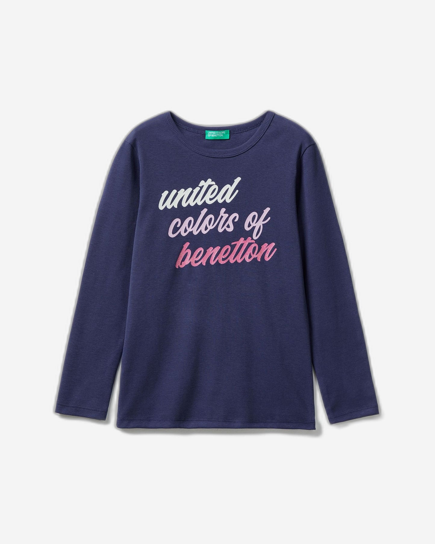 Long sleeve t-shirt with glitter print