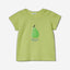 T-shirt with patch and print
