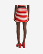 Striped mini skirt