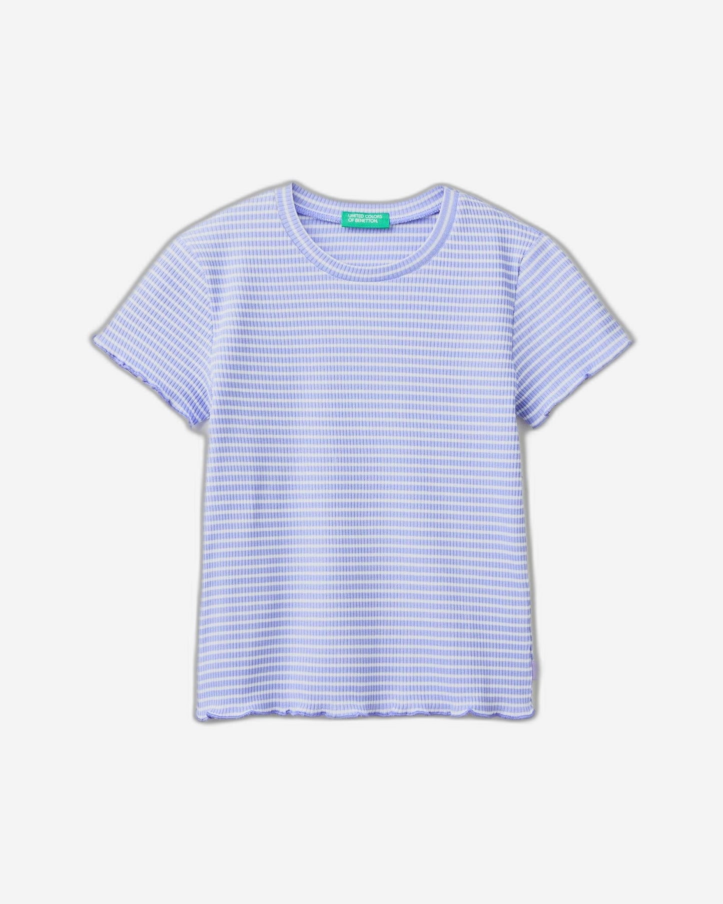 Striped stretch cotton t-shirt