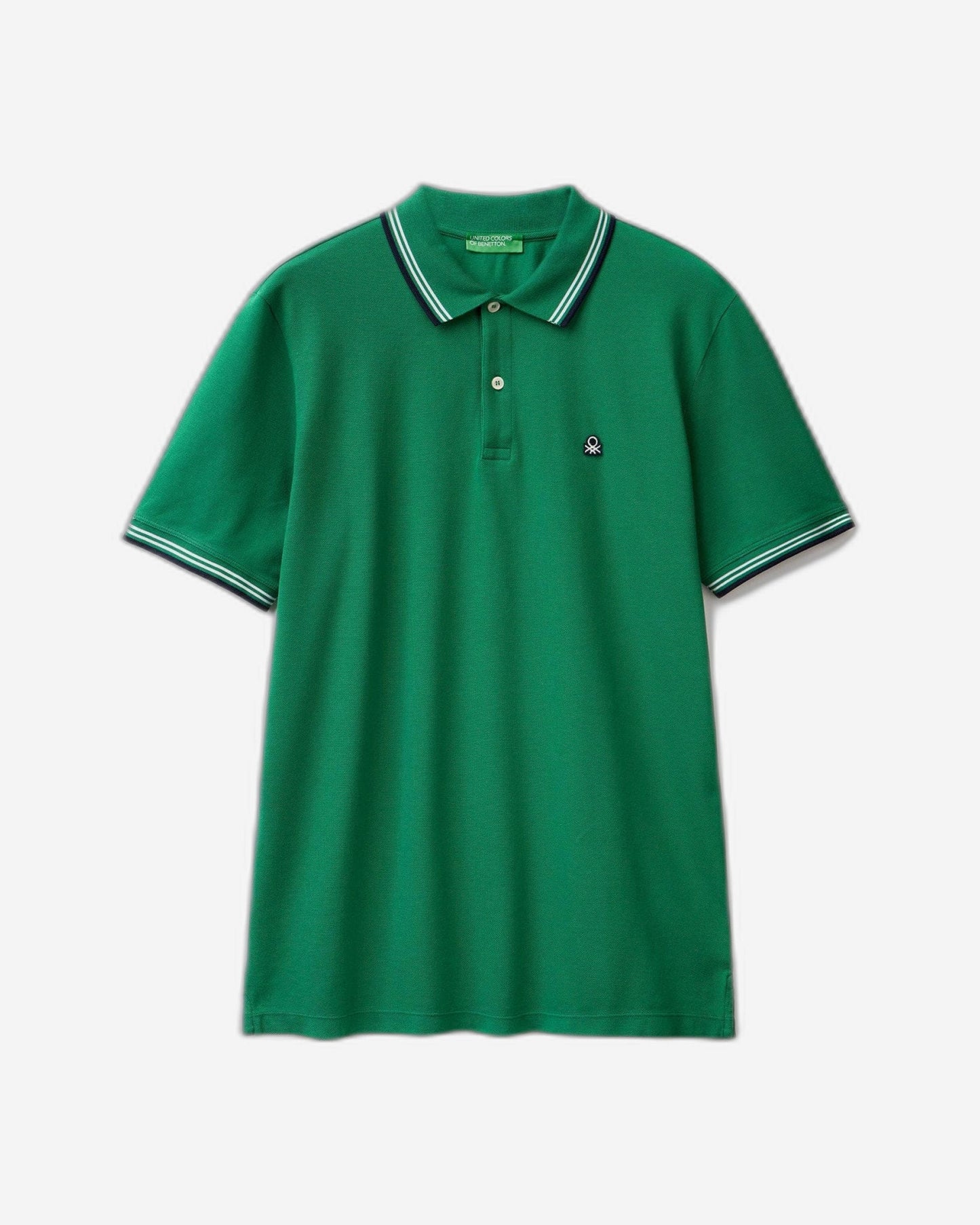 Short sleeve stretch cotton polo