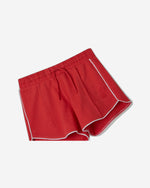 100% cotton shorts with drawstring