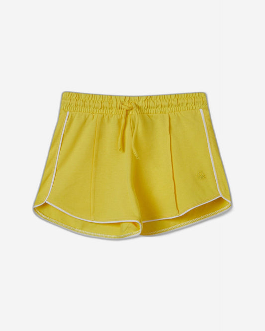 100% cotton shorts with drawstring