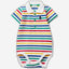 Polo bodysuit in stretch cotton