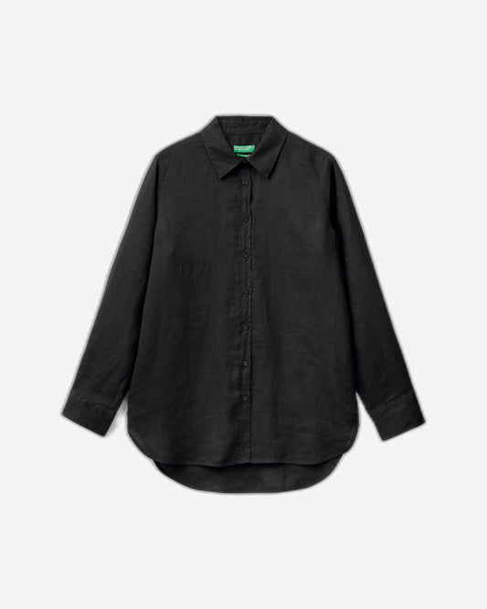 Long shirt in pure linen