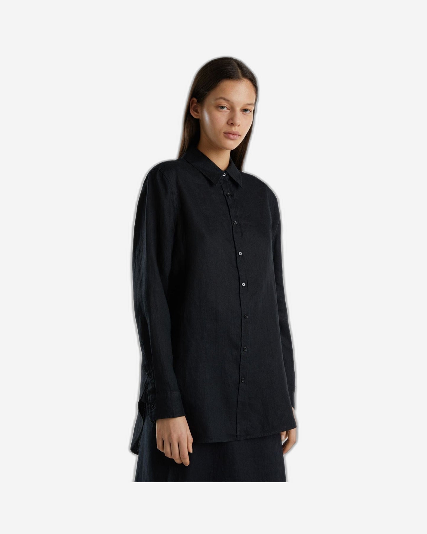 Long shirt in pure linen