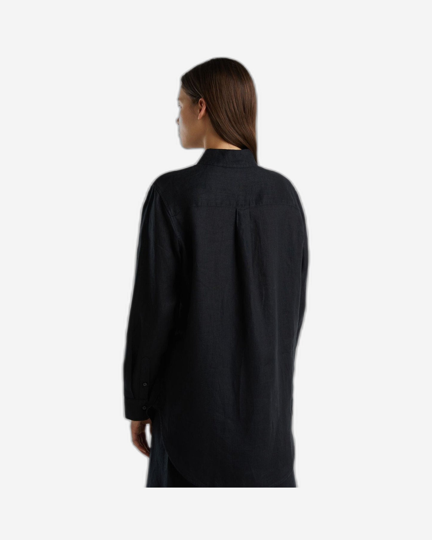 Long shirt in pure linen
