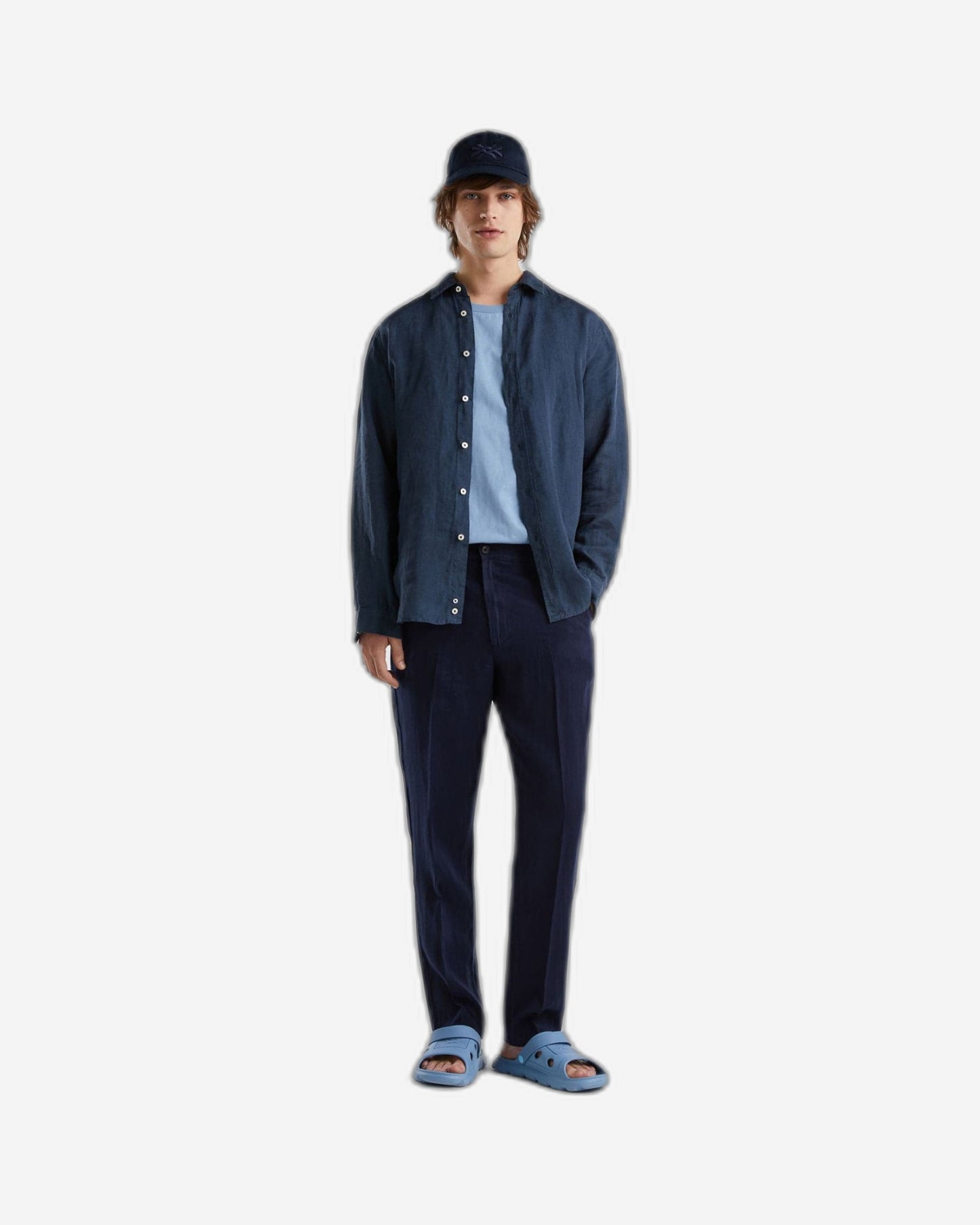 Shirt in pure linen