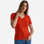 Pure cotton t-shirt with V-neck