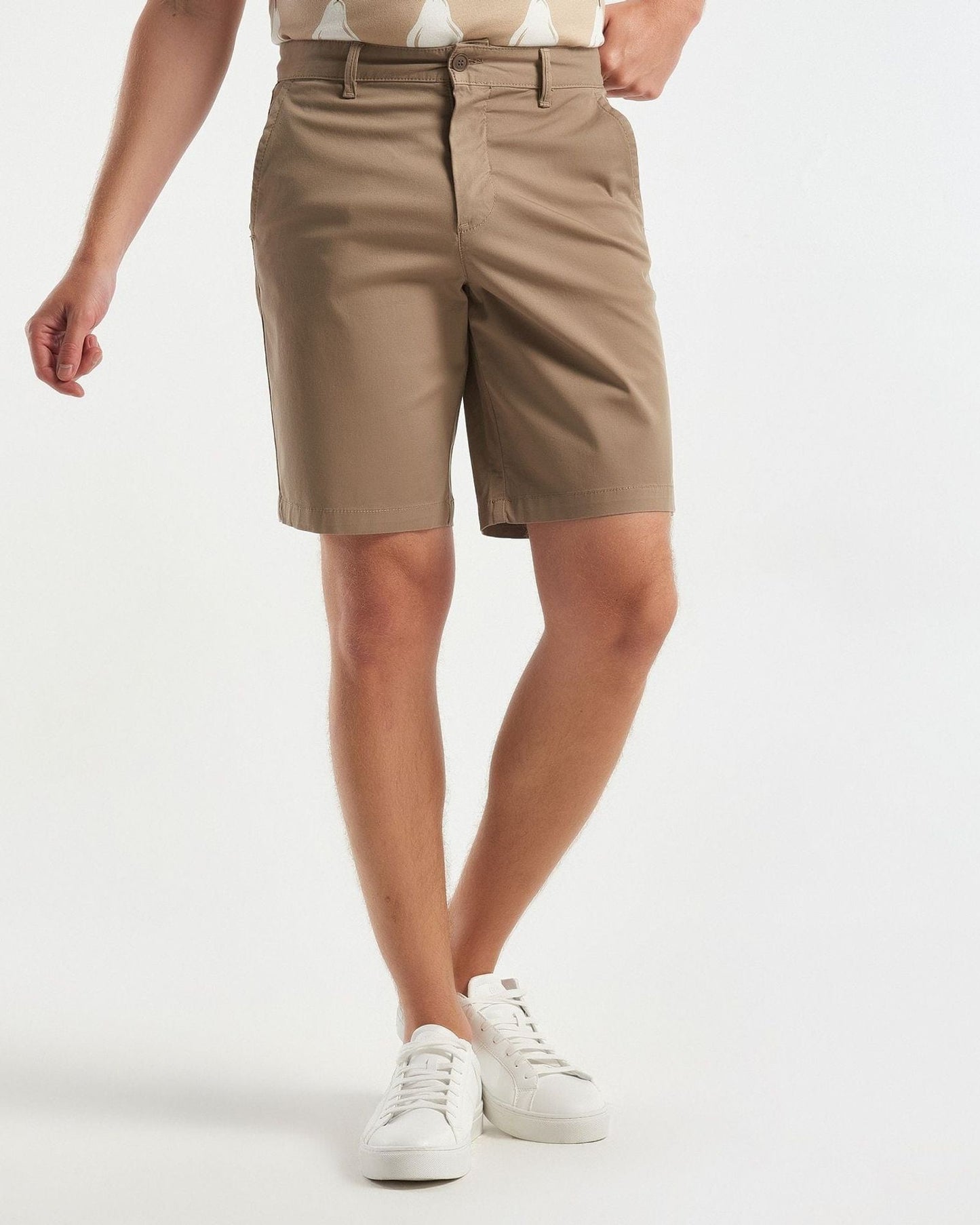Chino bermudas in stretch cotton