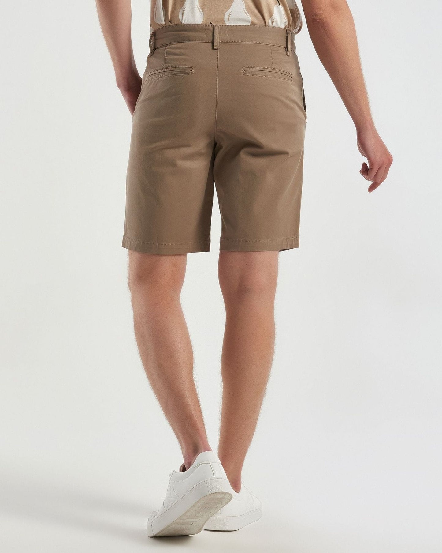Chino bermudas in stretch cotton