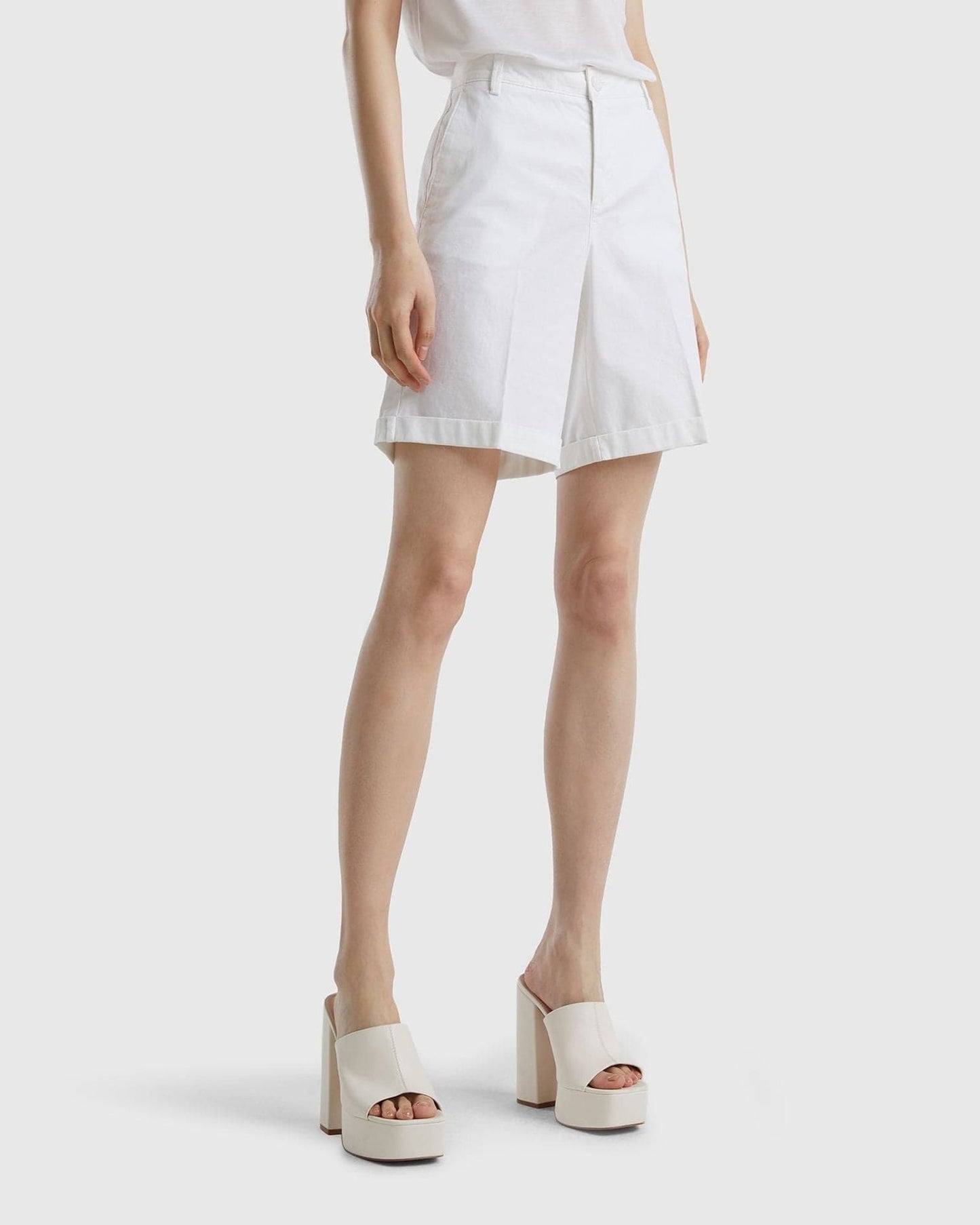 Bermudas in stretch cotton