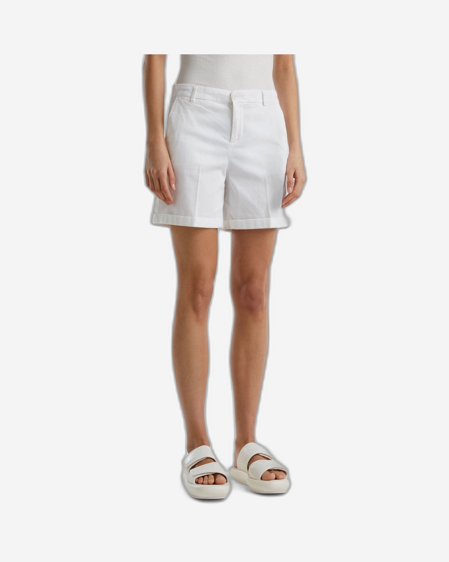 Stretch cotton bermudas