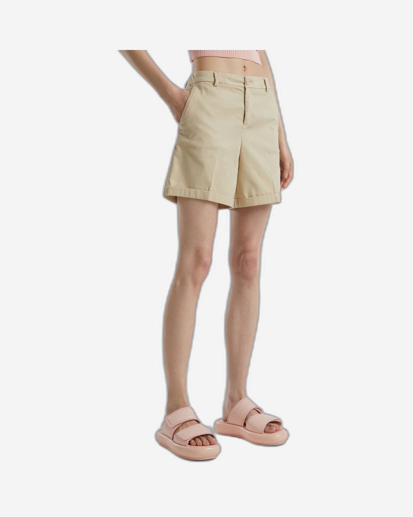 Stretch cotton bermudas