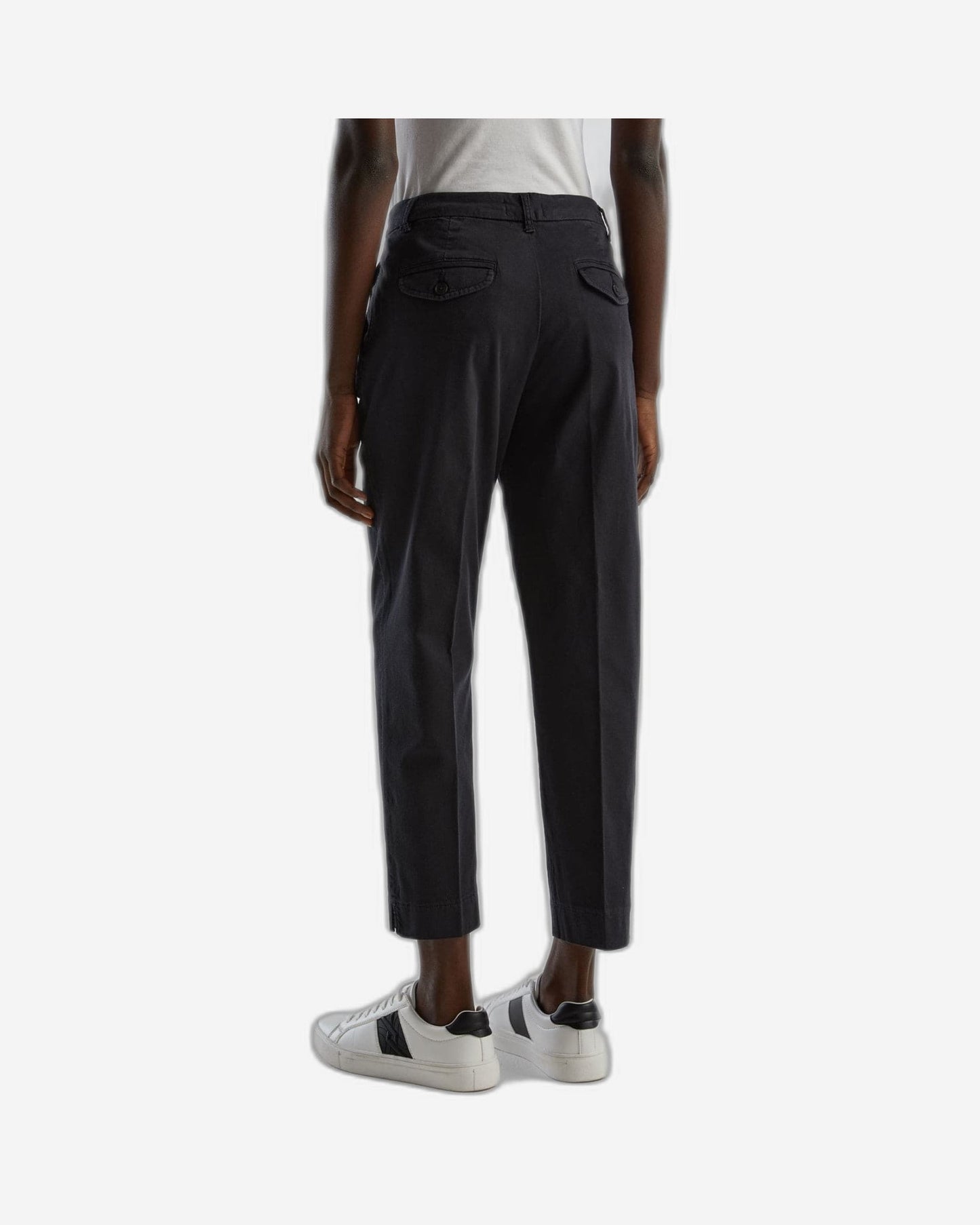 Cropped chinos in stretch cotton