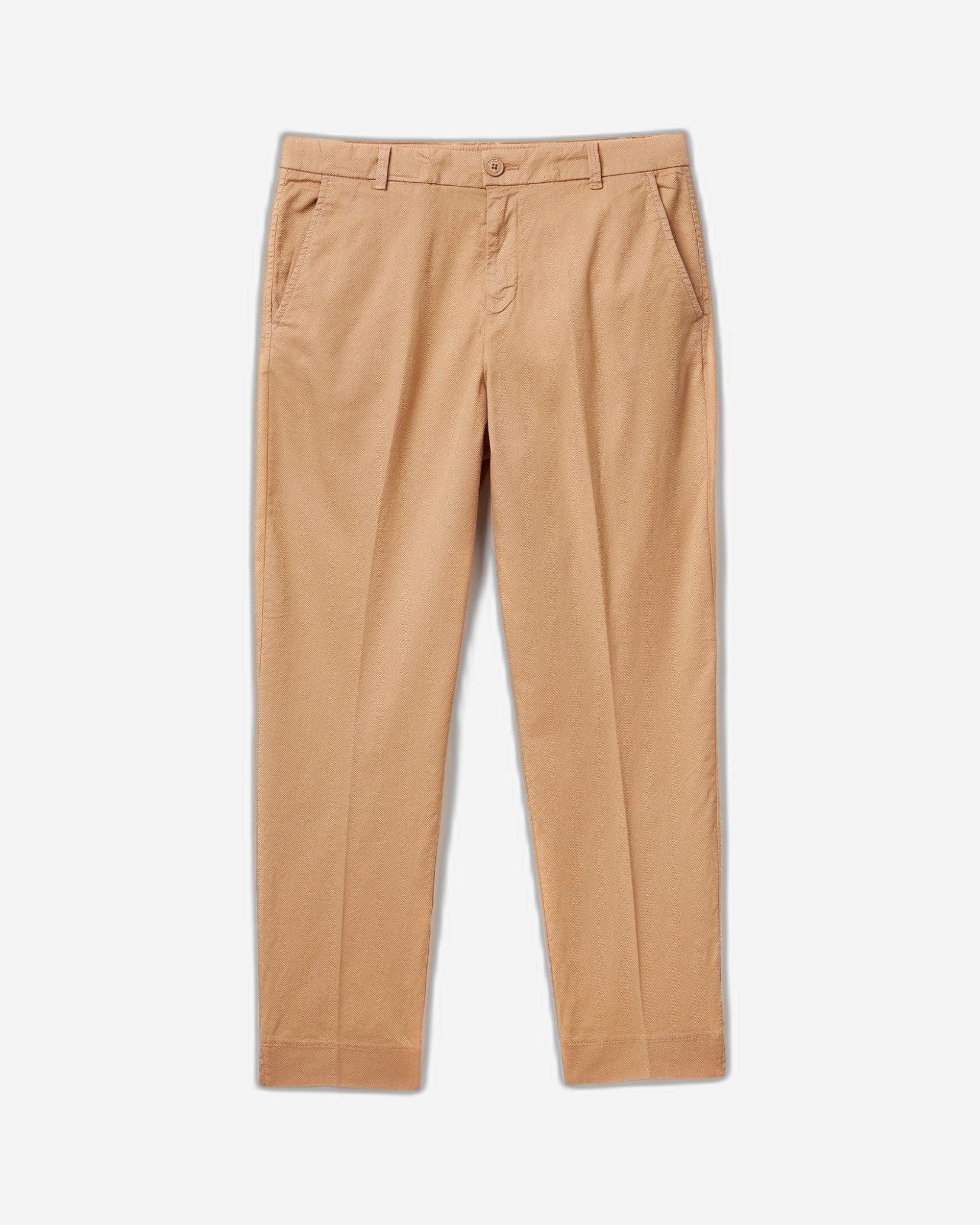 Cropped chinos in stretch cotton