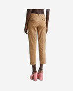 Cropped chinos in stretch cotton