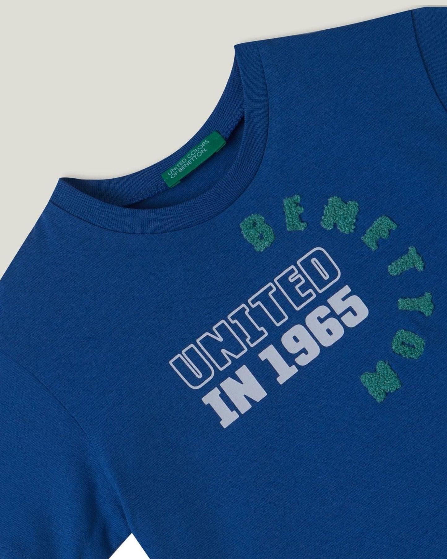 T-shirt with print and embroidery