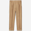 Cropped trousers in 100% linen