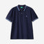 Short sleeve stretch cotton polo