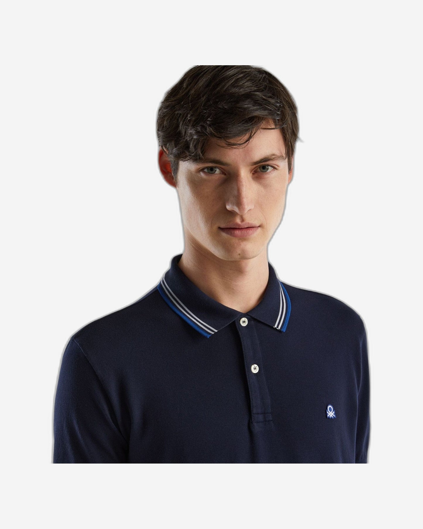 Short sleeve stretch cotton polo