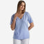 V-neck t-shirt in slub cotton