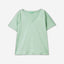 V-neck t-shirt in slub cotton