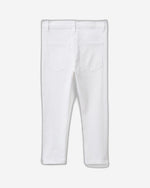 Five-pocket slim fit trousers