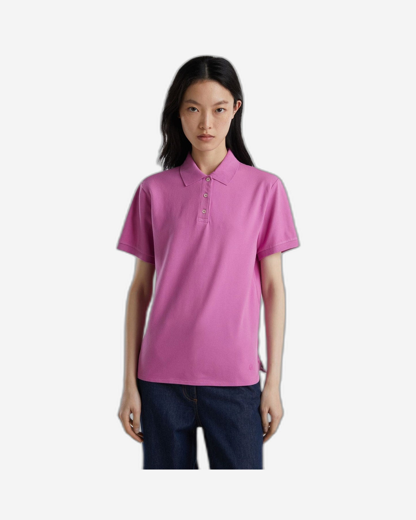 Polo in stretch organic cotton