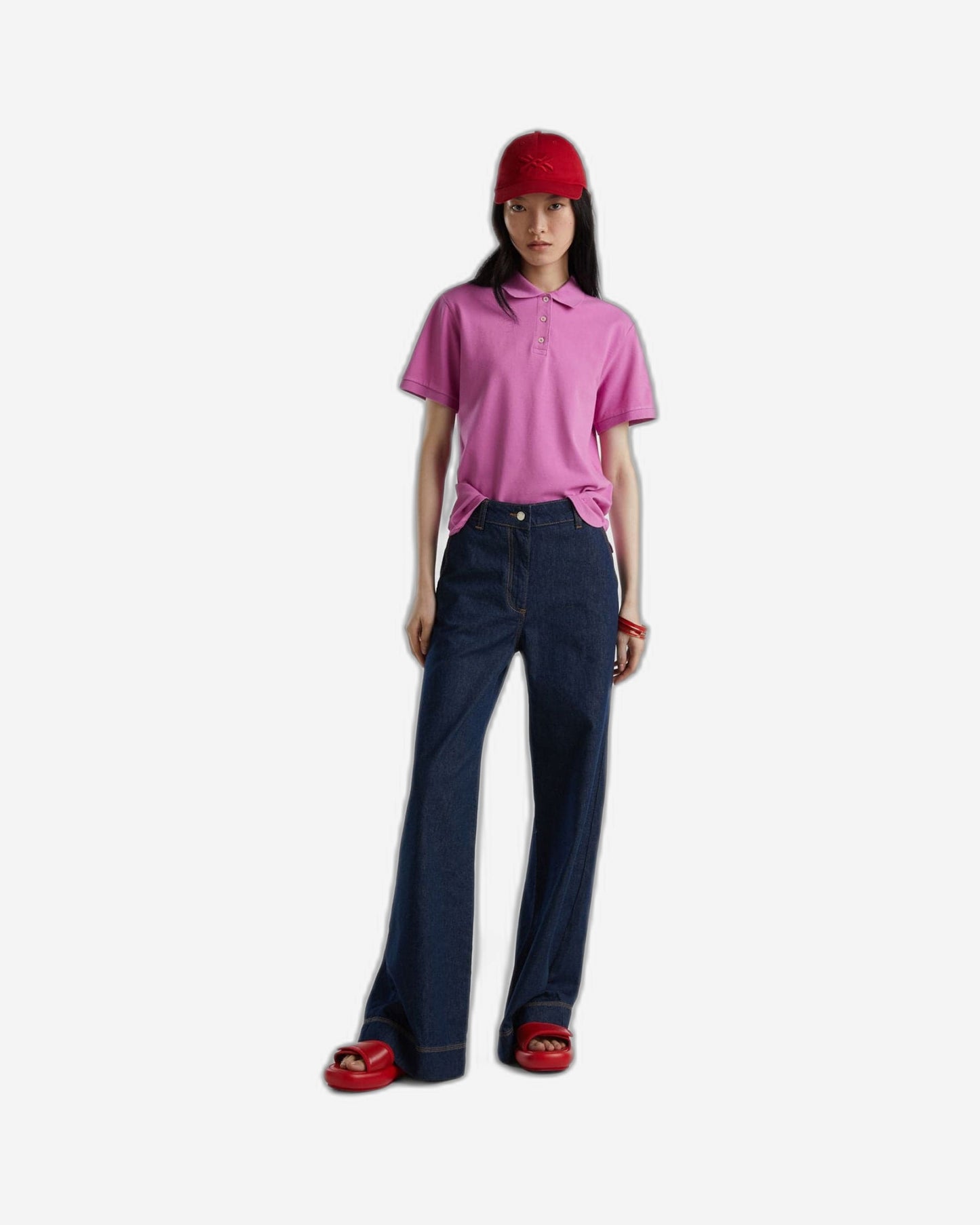 Polo in stretch organic cotton