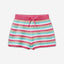 Striped crochet shorts