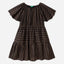 Striped dress with flounces