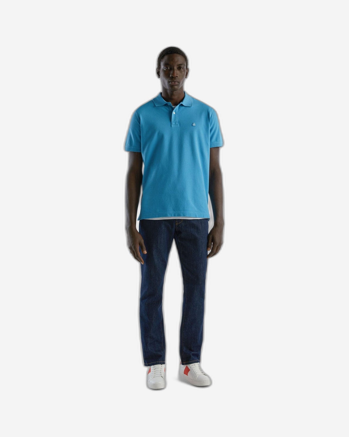 Short sleeve polo in 100% cotton