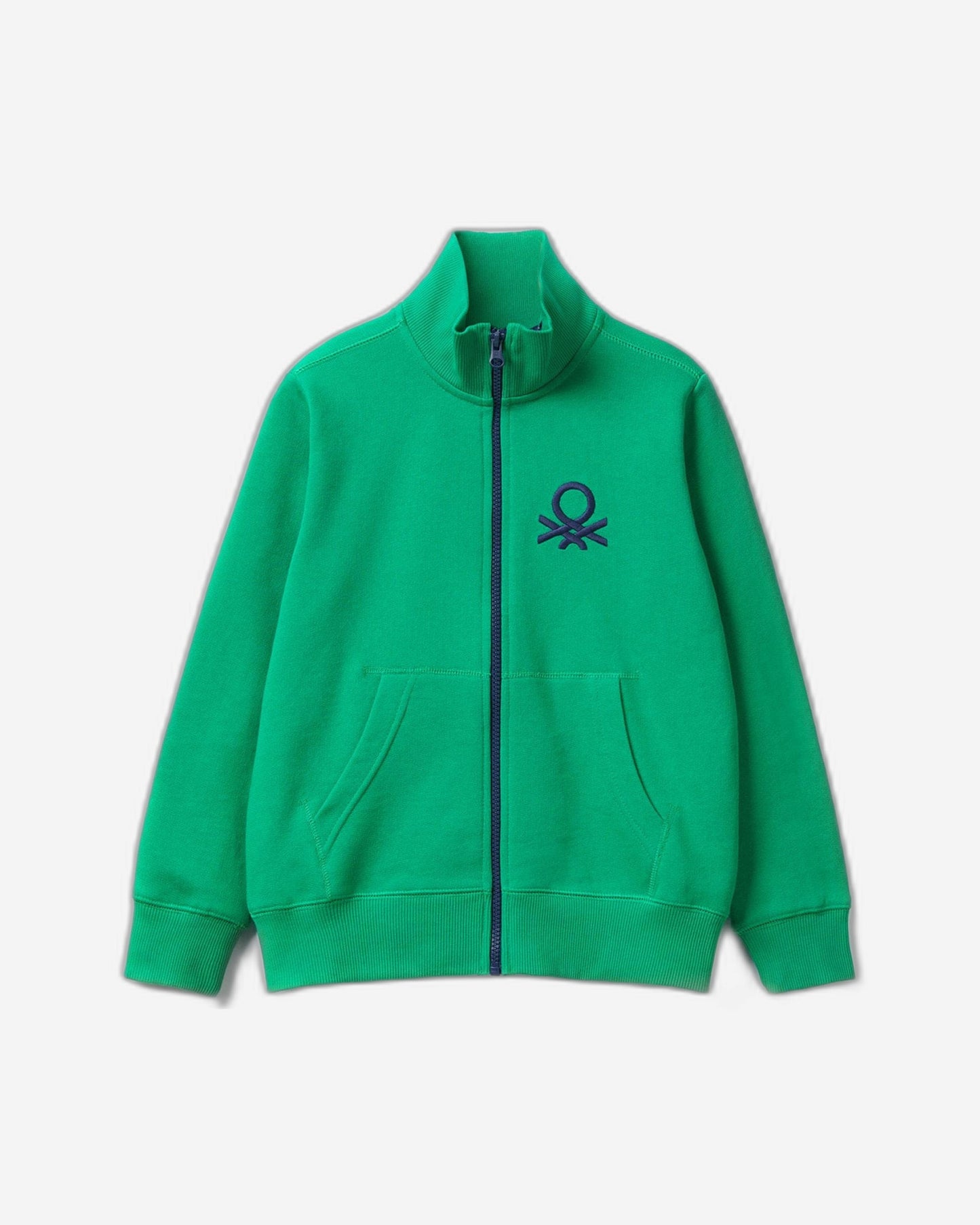 Pure cotton sweatshirt with zip