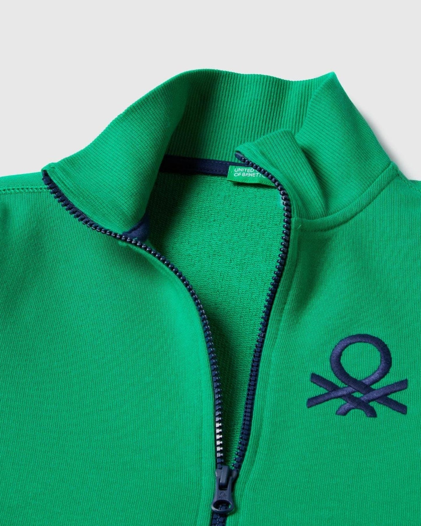 Pure cotton sweatshirt with zip