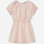 Patterned dress in linen blend