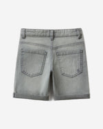 Slim fit bermudas in "Eco-Recycle" denim