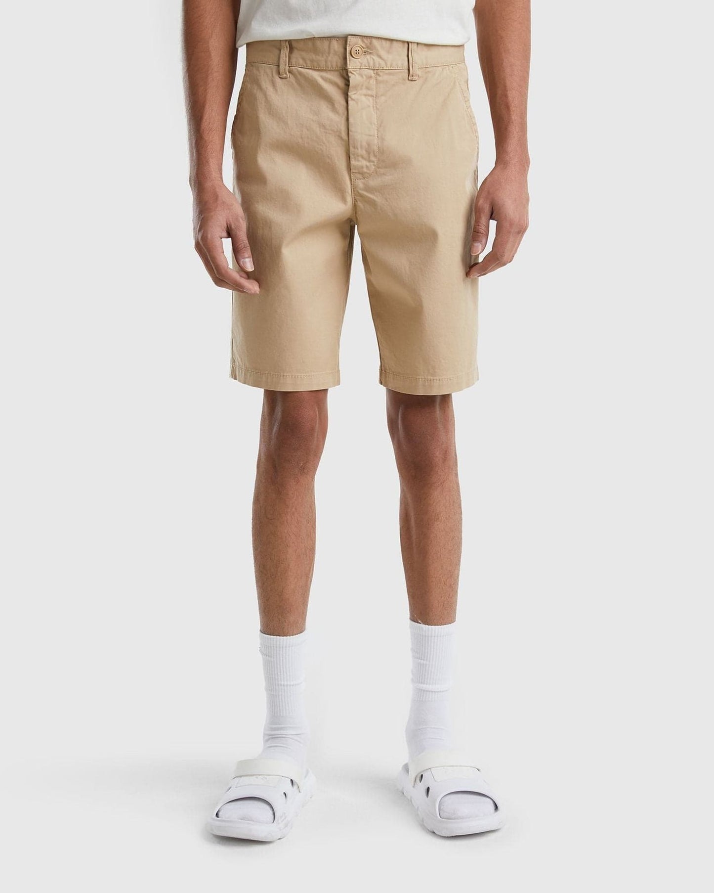 Chino bermudas in stretch cotton