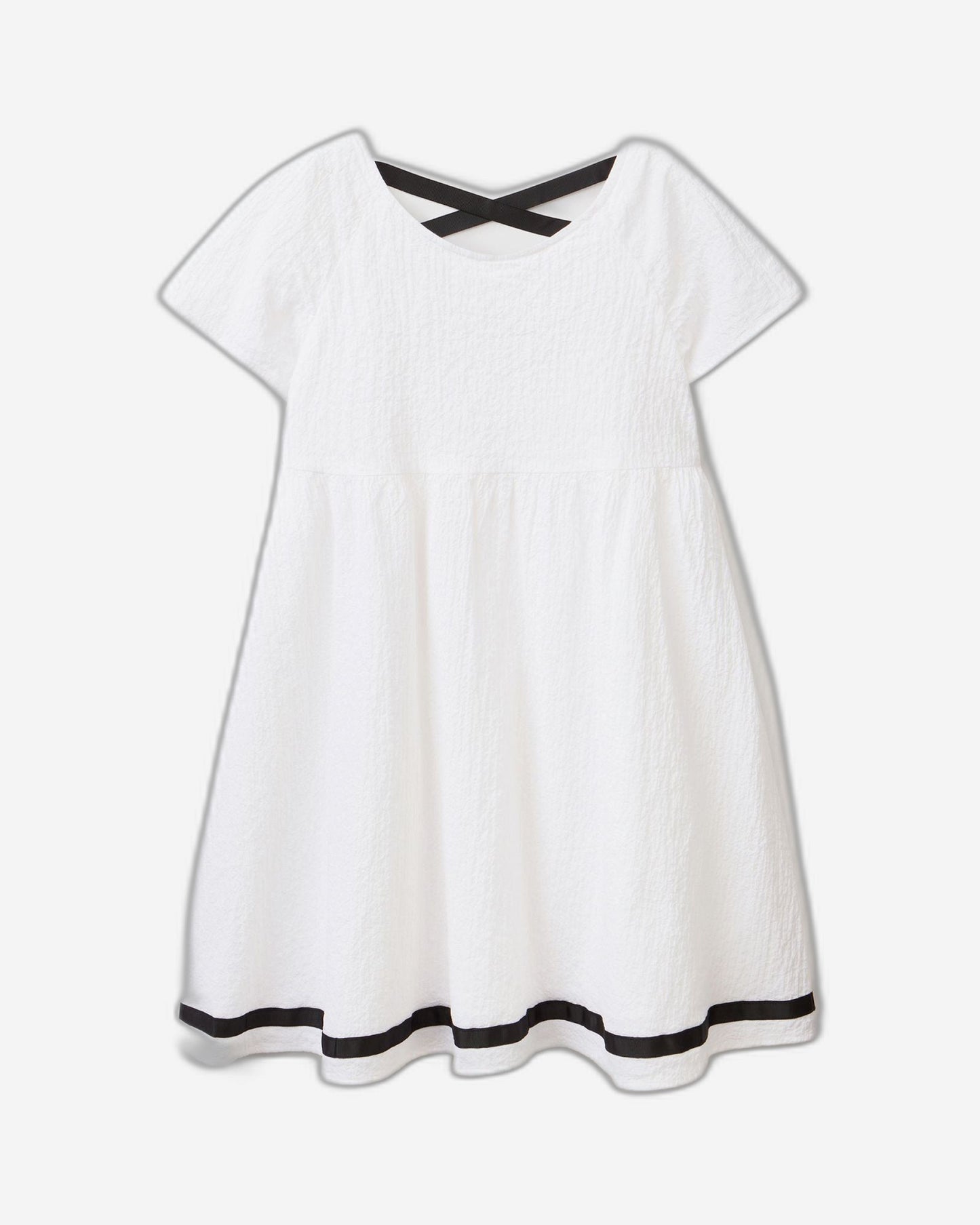 Short dress in stretch cotton