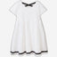 Short dress in stretch cotton