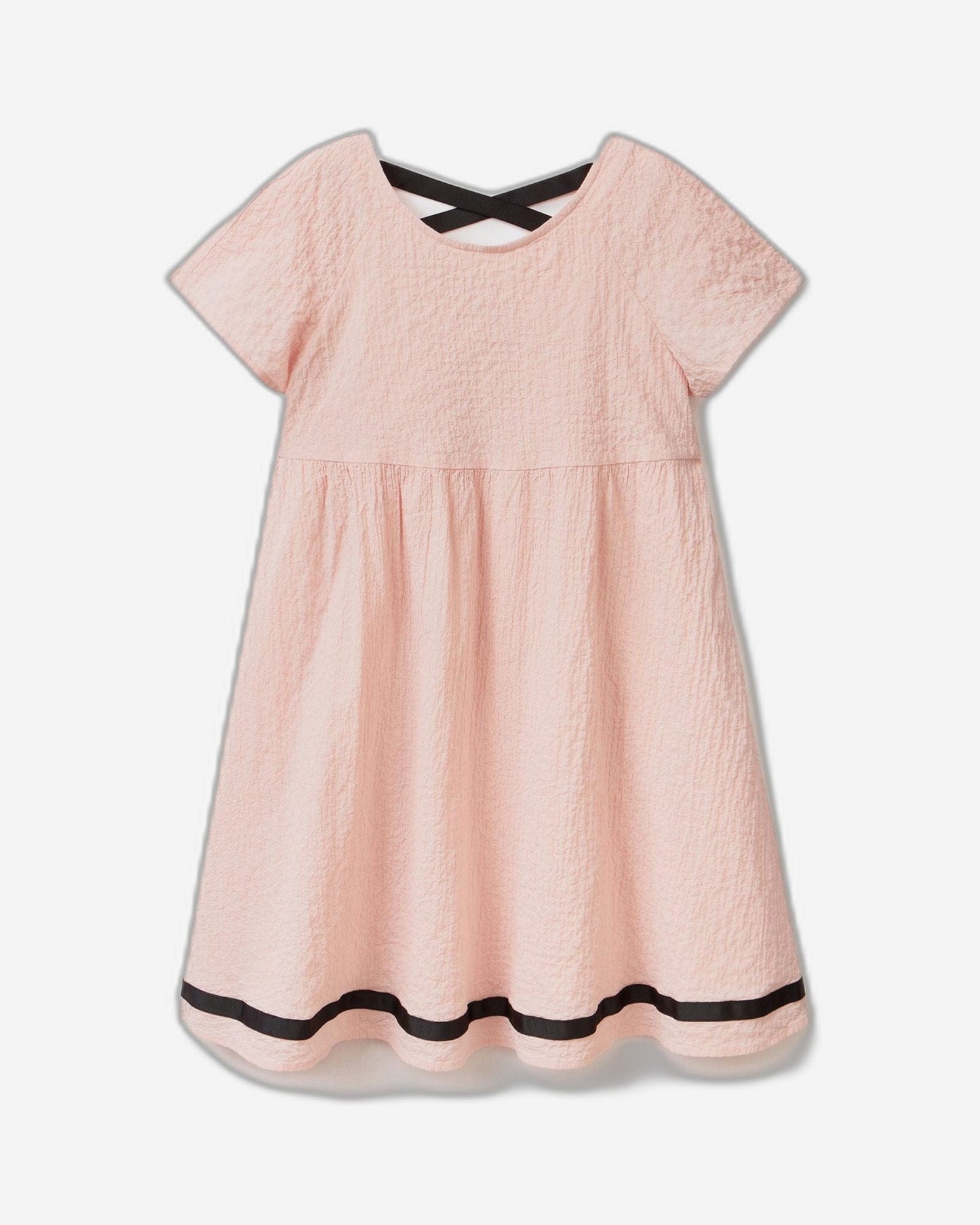 Short dress in stretch cotton