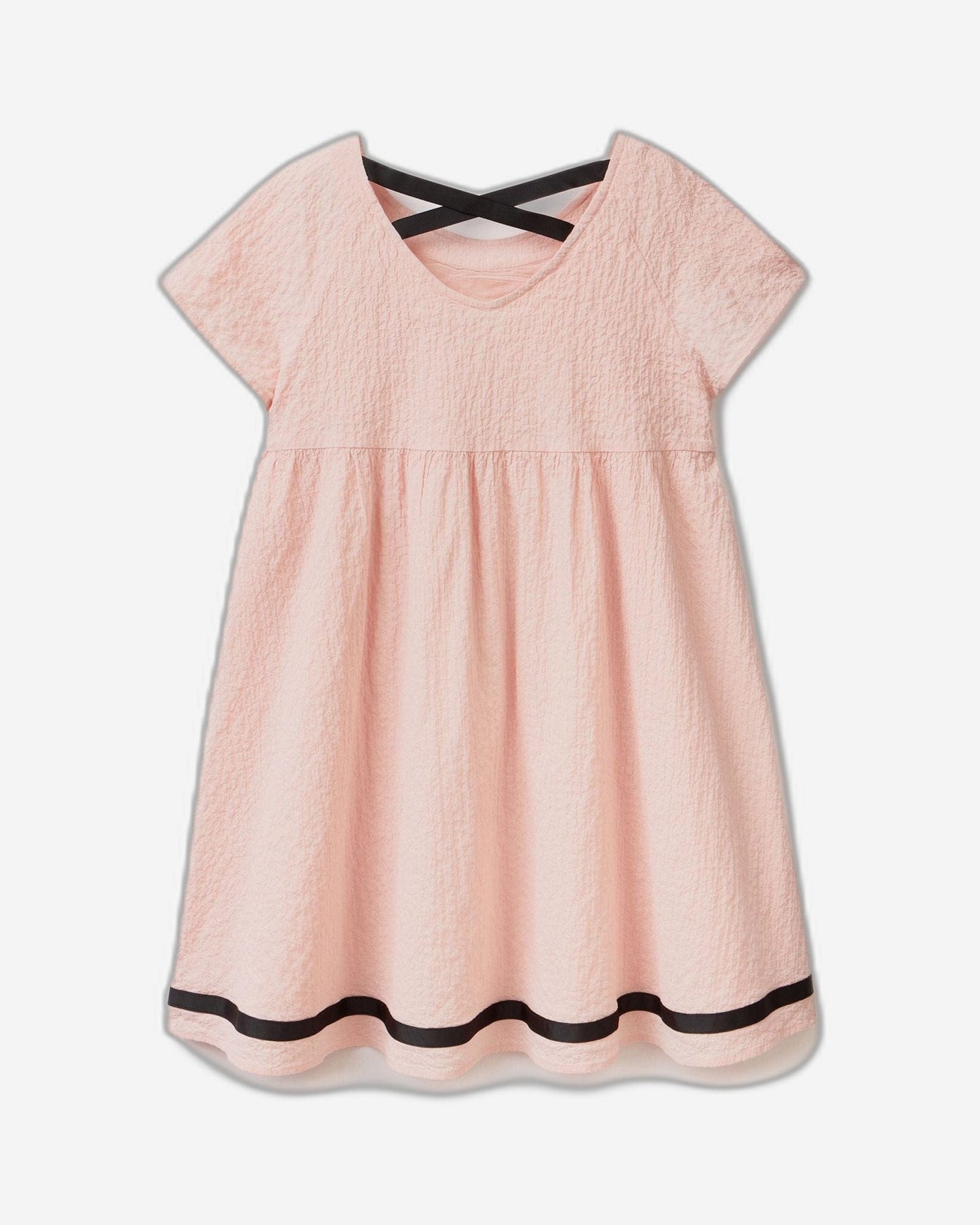 Short dress in stretch cotton