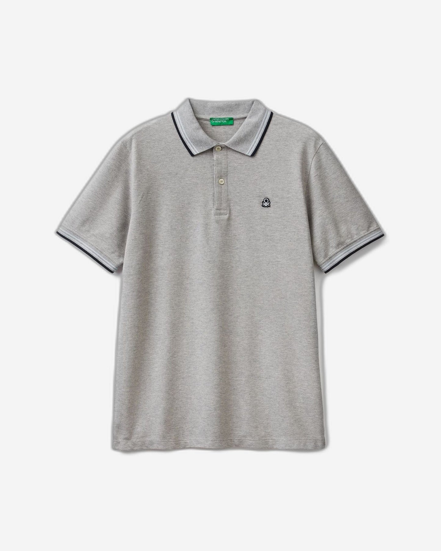 Short sleeve stretch cotton polo