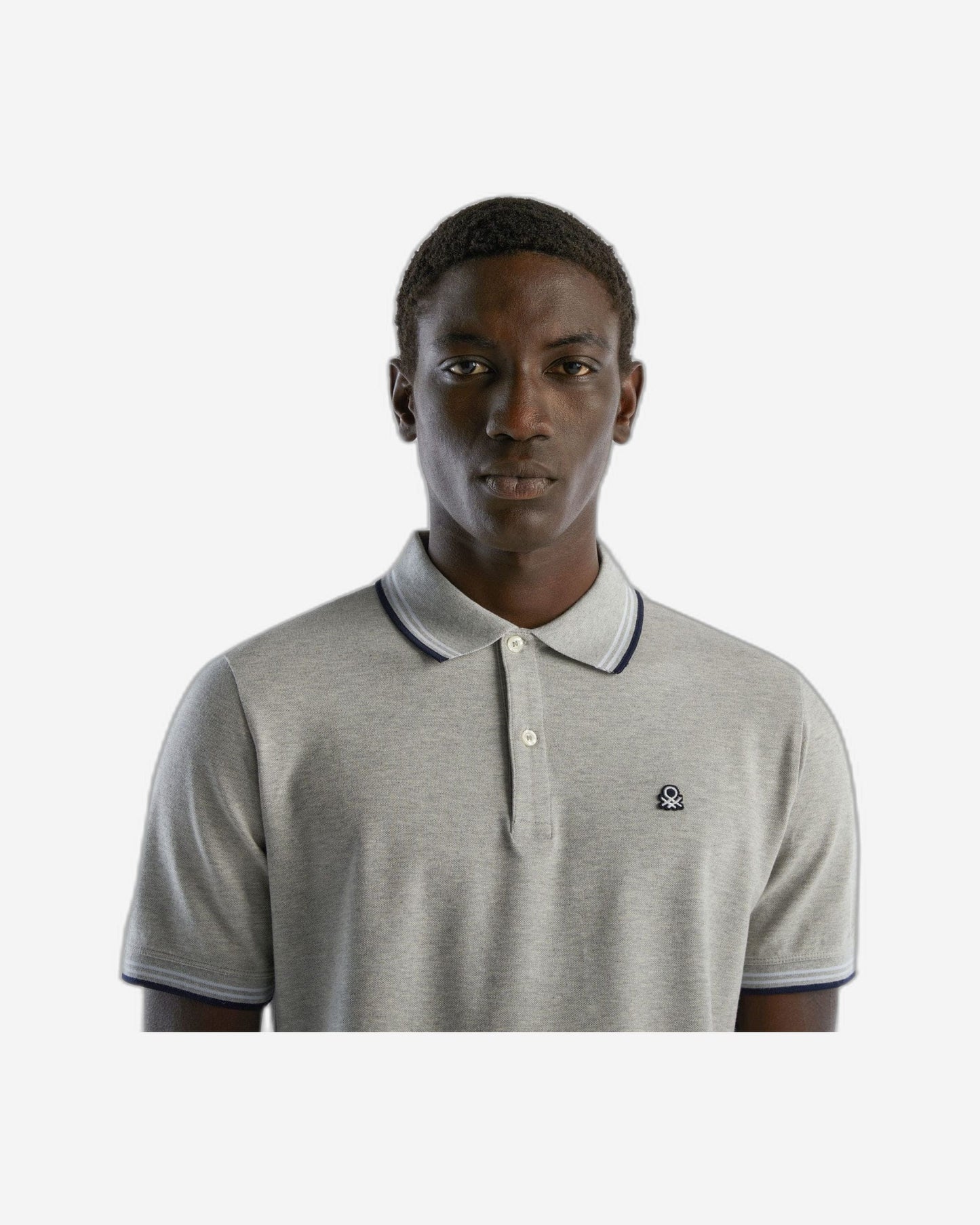 Short sleeve stretch cotton polo
