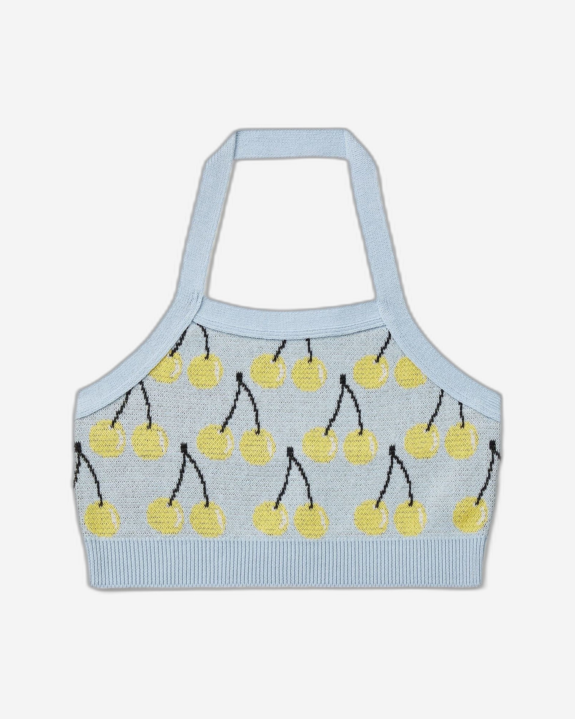 Crop top with fruit pattern